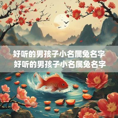 好听的男孩子小名属兔名字 好听的男孩子小名属兔名字有哪些