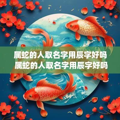 属蛇的人取名字用辰字好吗 属蛇的人取名字用辰字好吗男孩