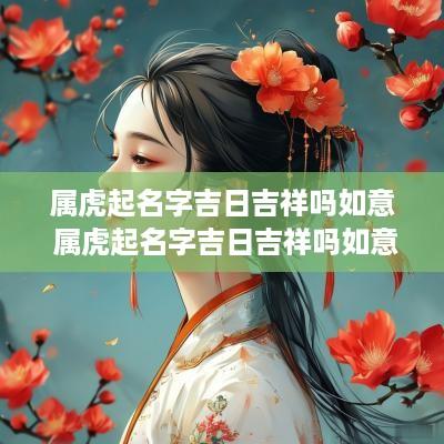 属虎起名字吉日吉祥吗如意 属虎起名字吉日吉祥吗如意女孩