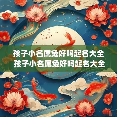 孩子小名属兔好吗起名大全 孩子小名属兔好吗起名大全集