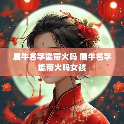 属牛名字能带火吗 属牛名字能带火吗女孩
