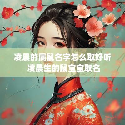 凌晨的属鼠名字怎么取好听 凌晨生的鼠宝宝取名