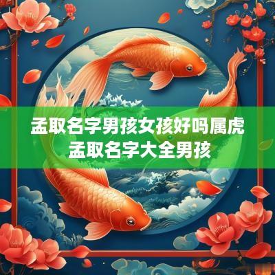 孟取名字男孩女孩好吗属虎 孟取名字大全男孩
