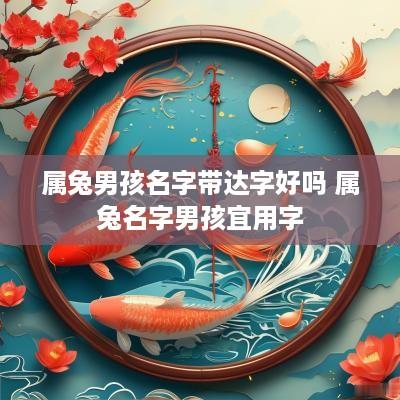 属兔男孩名字带达字好吗 属兔名字男孩宜用字