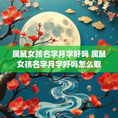 属鼠女孩名字月字好吗 属鼠女孩名字月字好吗怎么取