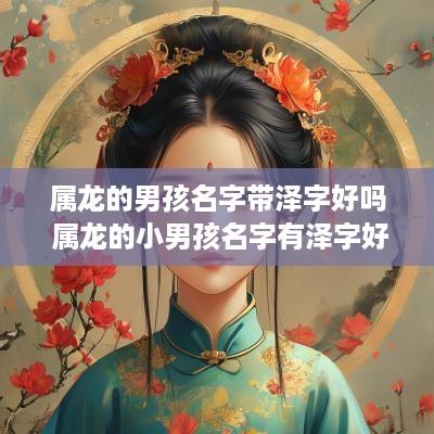 属龙的男孩名字带泽字好吗 属龙的小男孩名字有泽字好吗