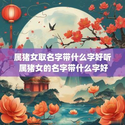 属猪女取名字带什么字好听 属猪女的名字带什么字好