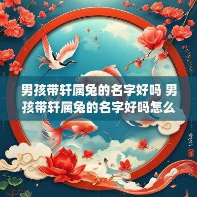 男孩带轩属兔的名字好吗 男孩带轩属兔的名字好吗怎么取