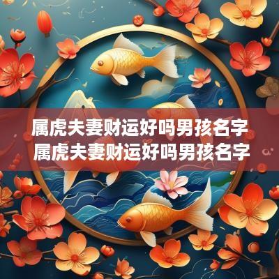 属虎夫妻财运好吗男孩名字 属虎夫妻财运好吗男孩名字叫什么