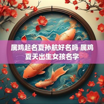 属鸡起名夏孙航好名吗 属鸡夏天出生女孩名字