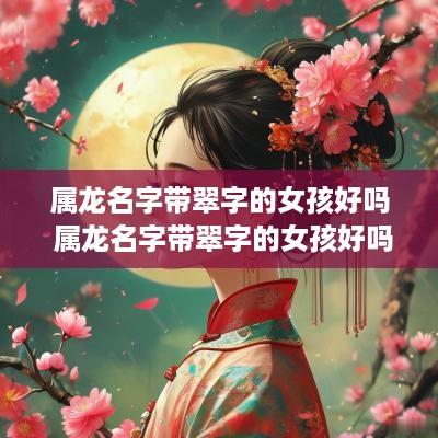 属龙名字带翠字的女孩好吗 属龙名字带翠字的女孩好吗怎么取名