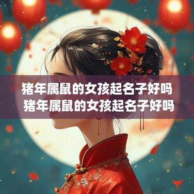 猪年属鼠的女孩起名子好吗 猪年属鼠的女孩起名子好吗
