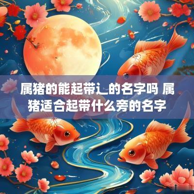 属猪的能起带辶的名字吗 属猪适合起带什么旁的名字