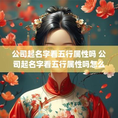 公司起名字看五行属性吗 公司起名字看五行属性吗怎么样