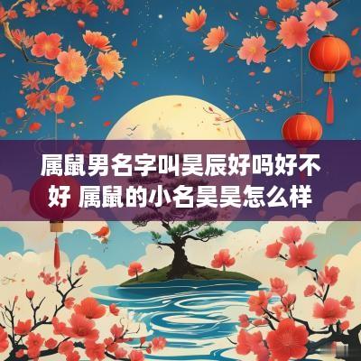 属鼠男名字叫昊辰好吗好不好 属鼠的小名昊昊怎么样