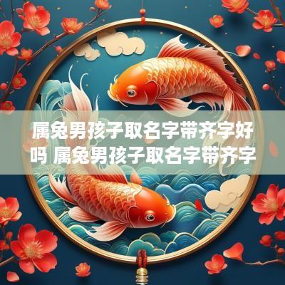 属兔男孩子取名字带齐字好吗 属兔男孩子取名字带齐字好吗