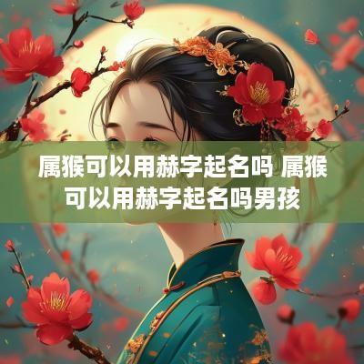属猴可以用赫字起名吗 属猴可以用赫字起名吗男孩