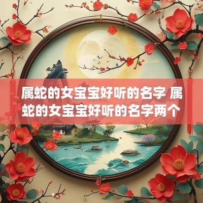 属蛇的女宝宝好听的名字 属蛇的女宝宝好听的名字两个字