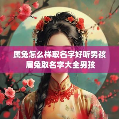 属兔怎么样取名字好听男孩 属兔取名字大全男孩