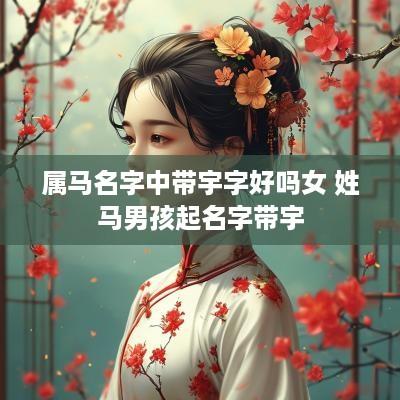属马名字中带宇字好吗女 姓马男孩起名字带宇