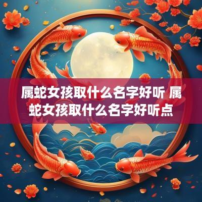 属蛇女孩取什么名字好听 属蛇女孩取什么名字好听点