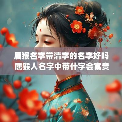 属猴名字带清字的名字好吗 属猴人名字中带什字会富贵