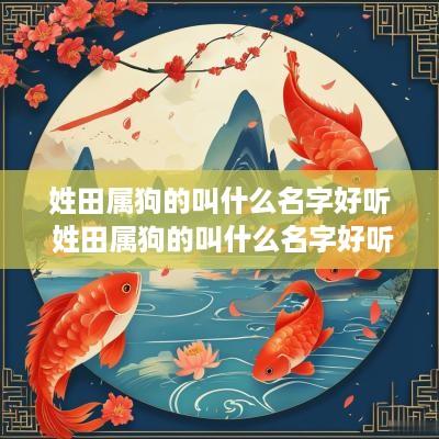 姓田属狗的叫什么名字好听 姓田属狗的叫什么名字好听点
