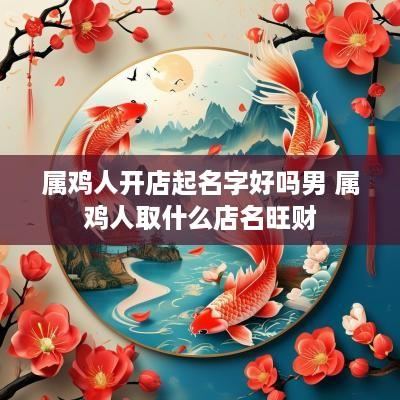 属鸡人开店起名字好吗男 属鸡人取什么店名旺财
