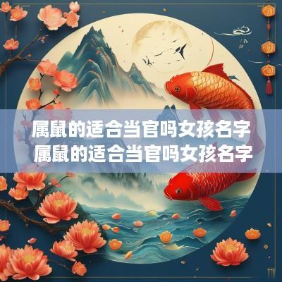 属鼠的适合当官吗女孩名字 属鼠的适合当官吗女孩名字怎么取