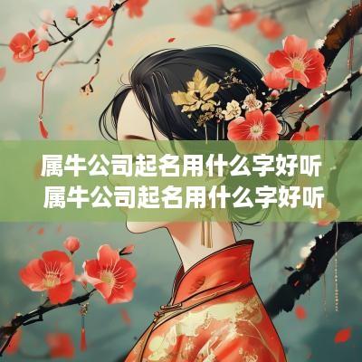 属牛公司起名用什么字好听 属牛公司起名用什么字好听点