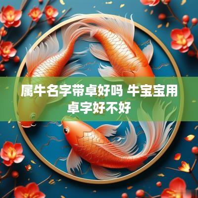 属牛名字带卓好吗 牛宝宝用卓字好不好