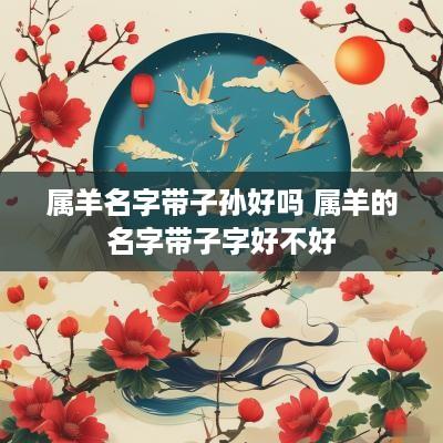 属羊名字带子孙好吗 属羊的名字带子字好不好