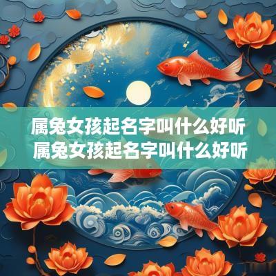 属兔女孩起名字叫什么好听 属兔女孩起名字叫什么好听点