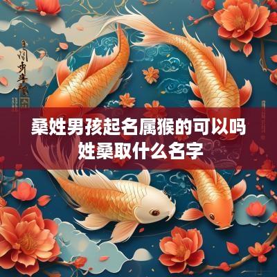 桑姓男孩起名属猴的可以吗 姓桑取什么名字