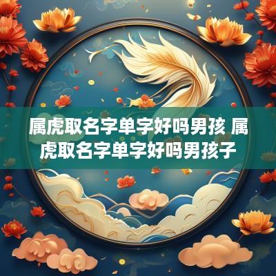 属虎取名字单字好吗男孩 属虎取名字单字好吗男孩子
