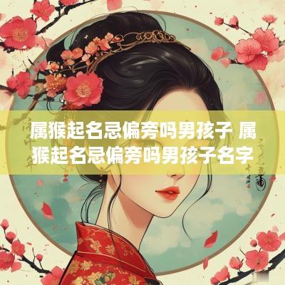 属猴起名忌偏旁吗男孩子 属猴起名忌偏旁吗男孩子名字