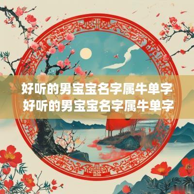 好听的男宝宝名字属牛单字 好听的男宝宝名字属牛单字