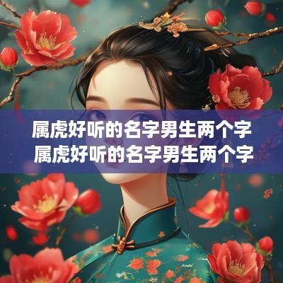 属虎好听的名字男生两个字 属虎好听的名字男生两个字有哪些