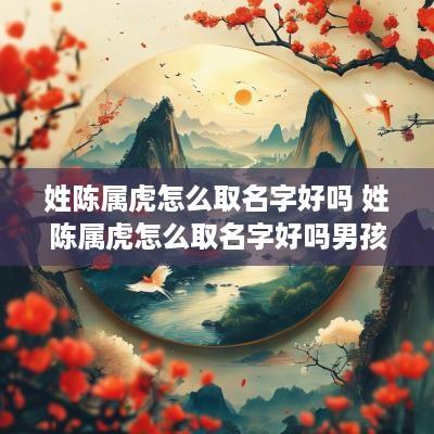 姓陈属虎怎么取名字好吗 姓陈属虎怎么取名字好吗男孩