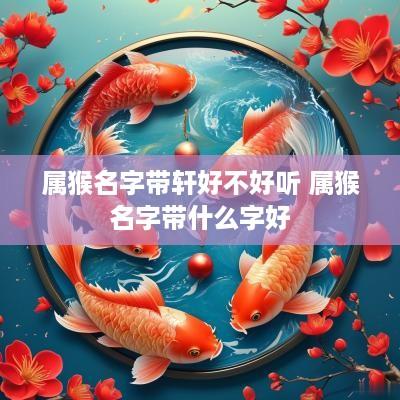 属猴名字带轩好不好听 属猴名字带什么字好