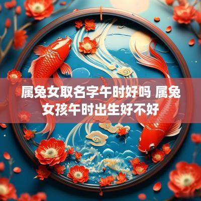 属兔女取名字午时好吗 属兔女孩午时出生好不好
