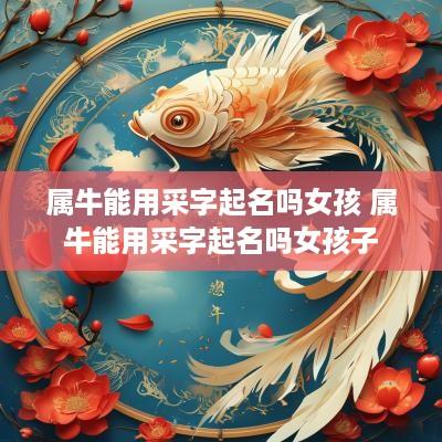 属牛能用采字起名吗女孩 属牛能用采字起名吗女孩子