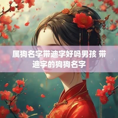 属狗名字带迪字好吗男孩 带迪字的狗狗名字