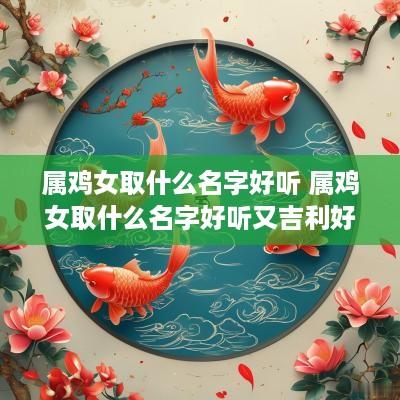 属鸡女取什么名字好听 属鸡女取什么名字好听又吉利好记