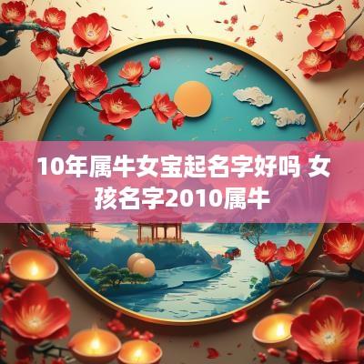 10年属牛女宝起名字好吗 女孩名字2010属牛