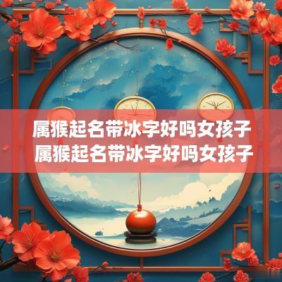 属猴起名带冰字好吗女孩子 属猴起名带冰字好吗女孩子名字