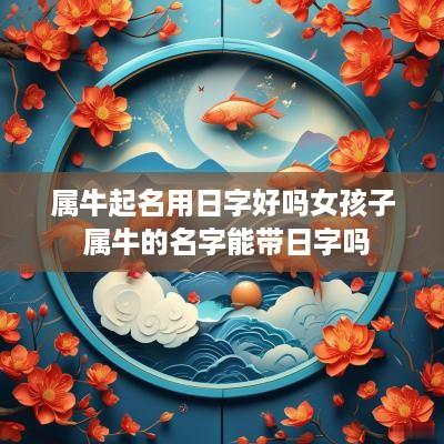属牛起名用日字好吗女孩子 属牛的名字能带日字吗
