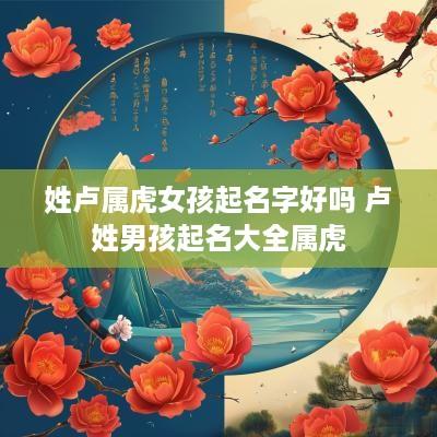姓卢属虎女孩起名字好吗 卢姓男孩起名大全属虎