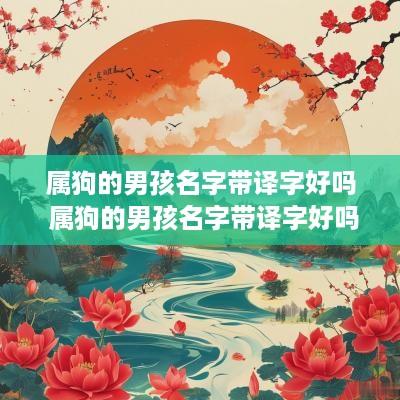 属狗的男孩名字带译字好吗 属狗的男孩名字带译字好吗怎么取