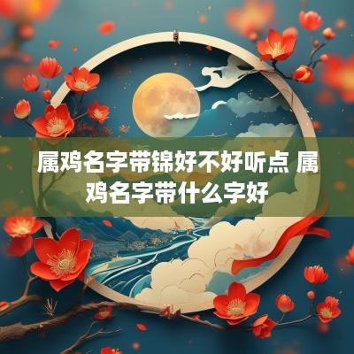 属鸡名字带锦好不好听点 属鸡名字带什么字好